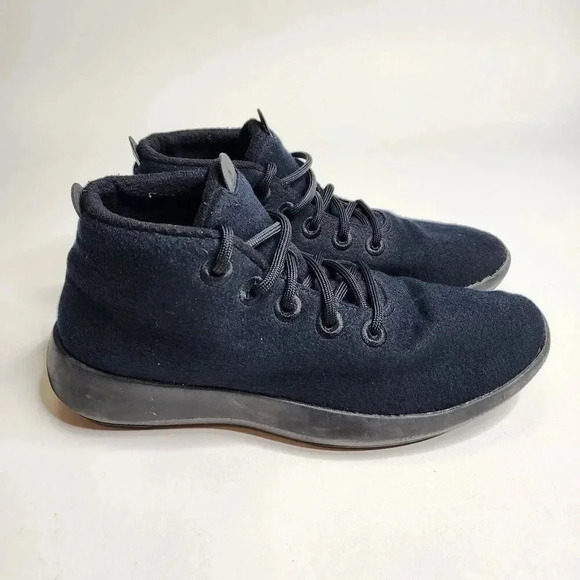 Allbirds WRUM Wool Runner Ups Mizzle Men's Size 11 Black High Top Shoes Sneakers - Picture 1 of 8